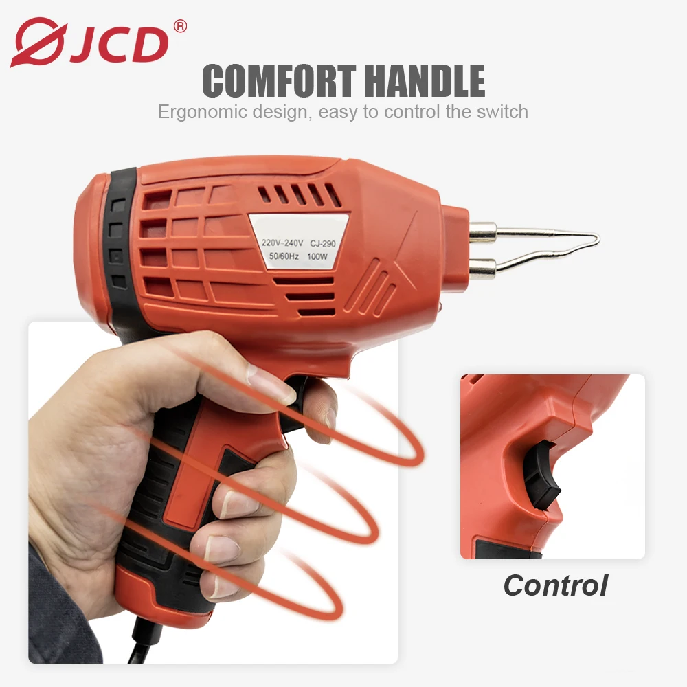 JCD Electric Soldering Iron Fast Soldering Gun High-Power 100W Electric Soldering Gun Maintenance Circuit Board Soldering Tools 4