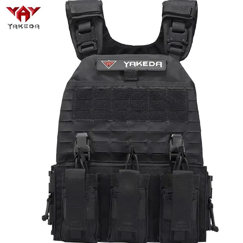 야케다 MOLLE 시스템 퀵 릴리즈 전술 조끼 야외 훈련 유니폼 CS 전술 조..