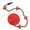 Kid Swing Toy Kid Indoor Outdoor Recreation Swing Large Round Disk Swing for Girl Boy (Red) Kid Toy Swing 1