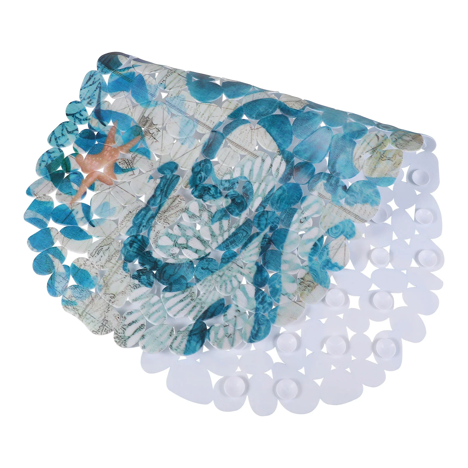 

Non-slip Bath Mat Bathroom Accessories Bathing Outdoor Suction Cup Foot Pad Pvc Printed Floor