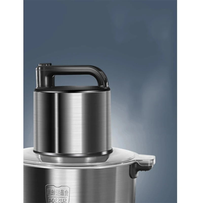 Stainless Steel 10L Electric Chopper Meat Grinders 1500W Food Processor Blender Kitchen Vegetable Chopper Meat Slicer Machines 2