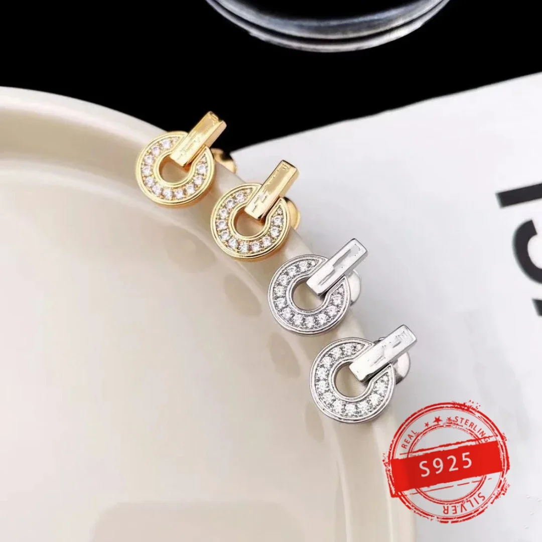 Lavishe Pendientes De Plata De Ley 925 Con Diseño De Flor De Lis, Plata De Ley, No Es Una Piedra Preciosa