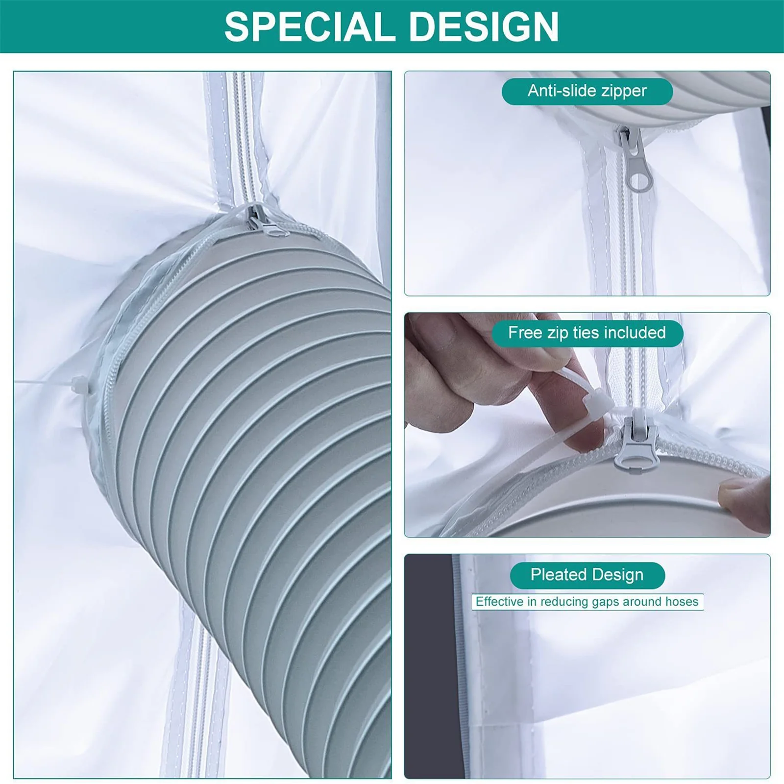 Window Seal Air Conditioner Window Sealing Cloth Universal Window Seal For Portable Air Conditioner Vent Kit