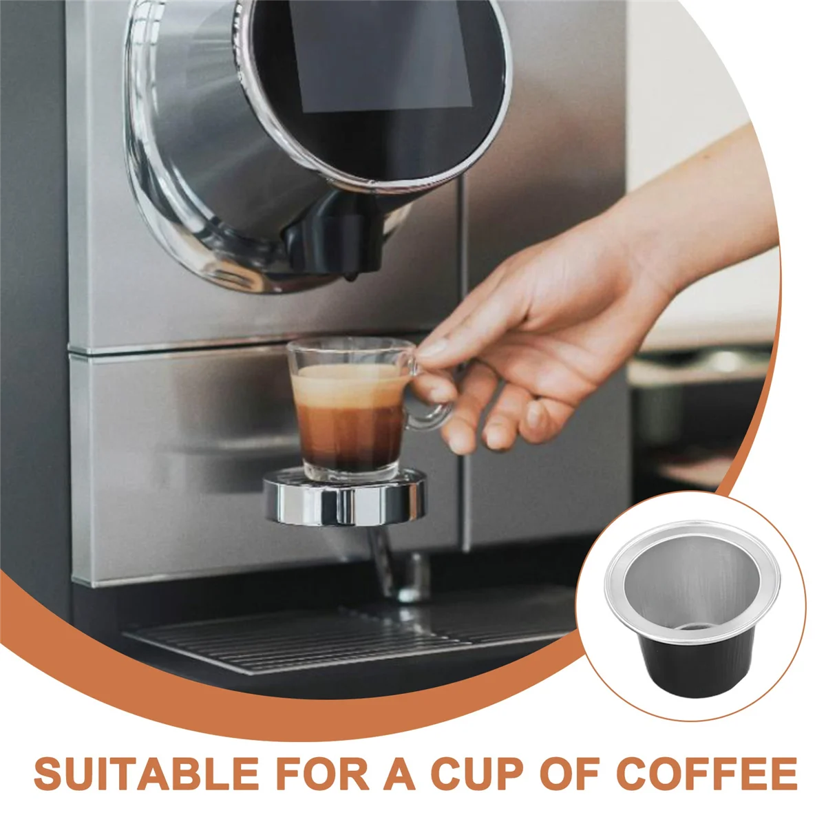 Refillable Coffee Capsules Cup Disposable Coffee Capsules Packaging Cafe Supplies for Black 50Sets coffee capsules