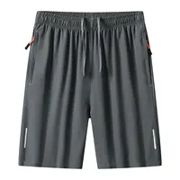 2024 Elegant Fashion Harajuku Slim Fit Ropa Hombre Loose Casual All Match Sports Shorts Ice Shreds Pockets Straight Leg Shorts 1