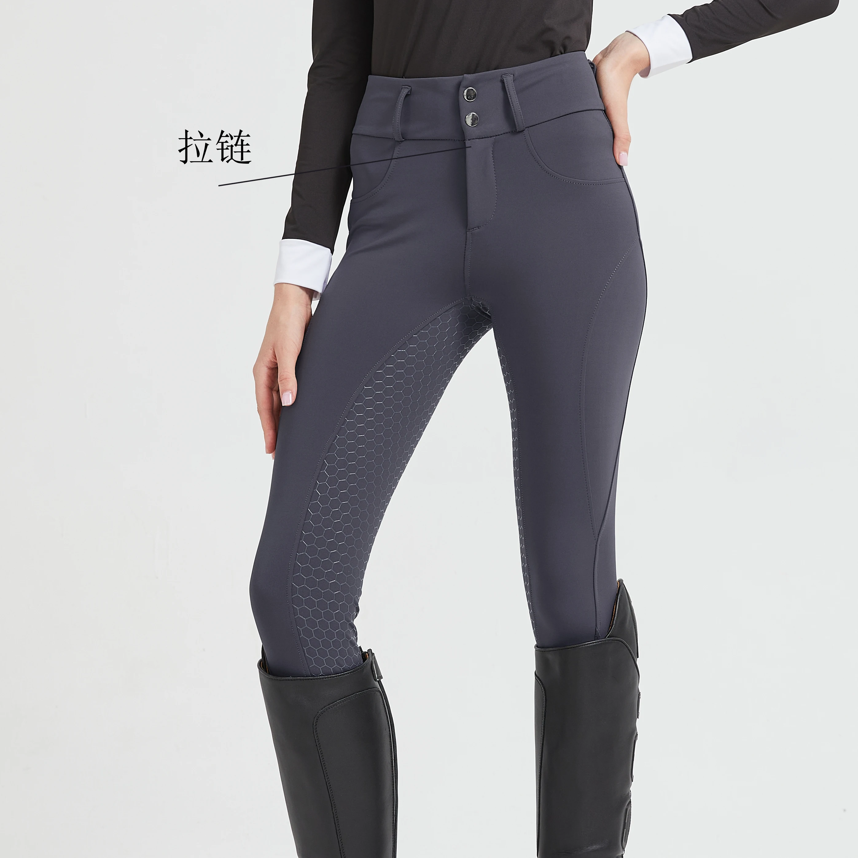 Pantalon d'équitation professionnel en silicone, antidérapant, séchage rapide, serré, pantalon de sport de cyclisme pour exammes équestres