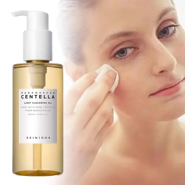 Korean Centella Non-Irritating Facial Cleansing Oil - Removes Makeup Purifies Shrinks Pores Deeply Nourishes Skin Skincare