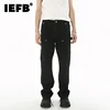 IEFB Slim Fit Ruffle Jeans Trend Men Autumn New Korean Style Handsome Double Knee Decoration Straight Denim Pants Fashion 9C1747 1