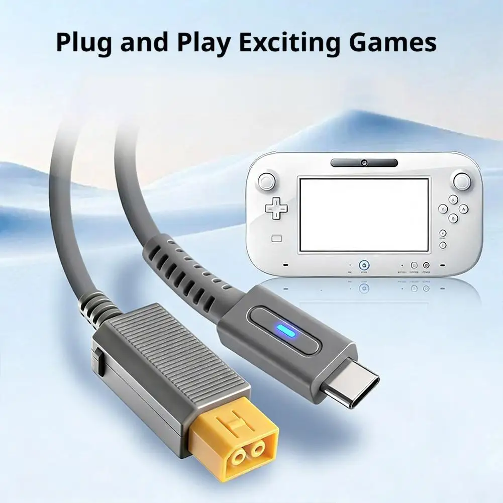 Wii U 게임 콘솔용 1.8m Pd 전원 케이블, Nintendo Wii U 충전 게임 콘솔용 Type-C 충전 케이블