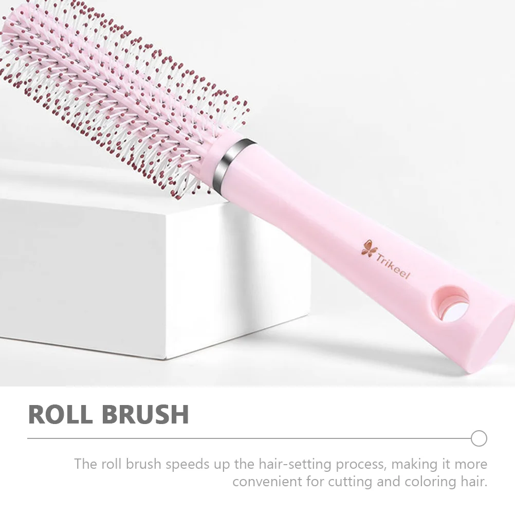 Stereotypes Curling Comb Travel Portable Hair Brush for Women Abs Styling Blow-drying