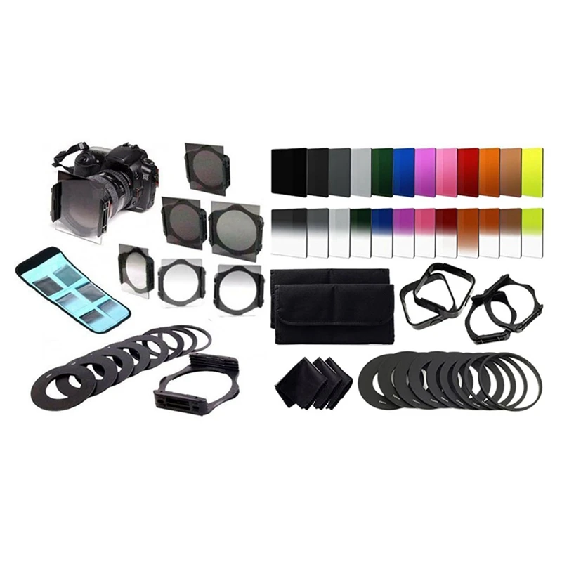 

Top Deals 2 Set For Cokin P Series Filter Filter Photo Kit, 1 Set 17Pcs & 1 Set 42 Pcs