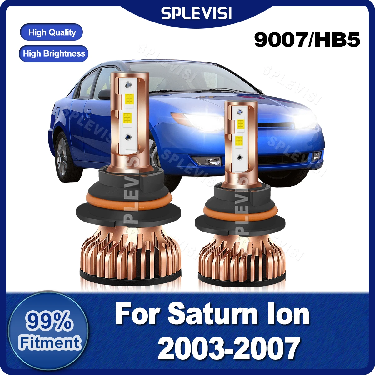 

SPLEVISI 9007/HB5 LED Headlight High Low Beam Bulbs 300W 30000LM/Pair 9V-24V For Saturn Ion 2003 2004 2005 2006 2007 Pure White