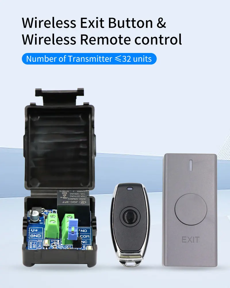 433Mhz Universal Wireless Remote Control Switch Kit Access Control DC 12V 1CH Re