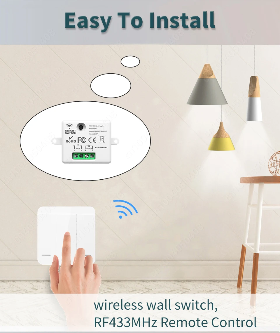 2.4G Smart Switch Blue-tooth-compatible Protocol EWeLink APP Control Smart  Light Switch Touch Remote Control Wireless Smart Home - AliExpress