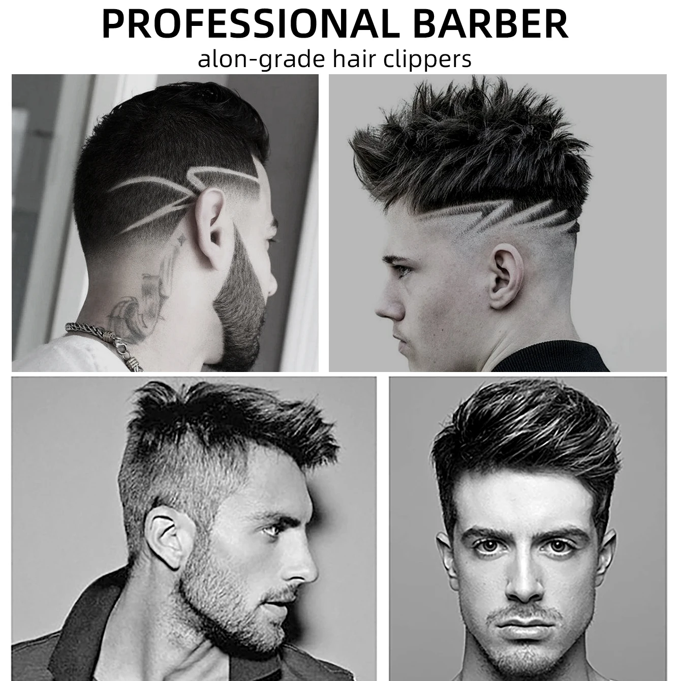 KIKIDO Profesjonalna maszynka do strzyżenia Hine Akumulatorowa maszynka do strzyżenia fryzjerskiego z bezprzewodową maszynką do strzyżenia włosów LCD dla mężczyzn KK-809A_voghion.com