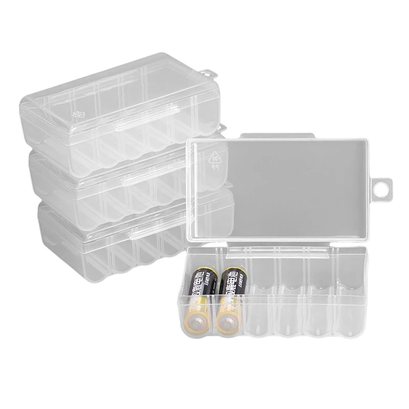 6 Slots Transparent Battery Storage Case Holder Hard Plastic Case Storage Battery Box 1PC For AA/AAA Organizer Box battery storage box battery case battery holder battery box
