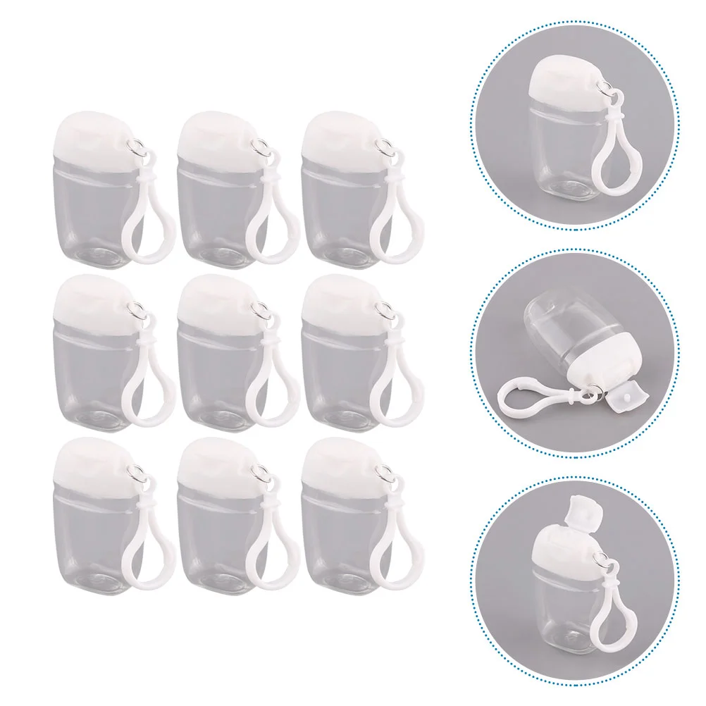 

Travel Bottles portable Travel Cosmetic Sub Bottle Lotion Dispenser Bottle Hand chain Bottle Flip Cap Bottle with Hook universal