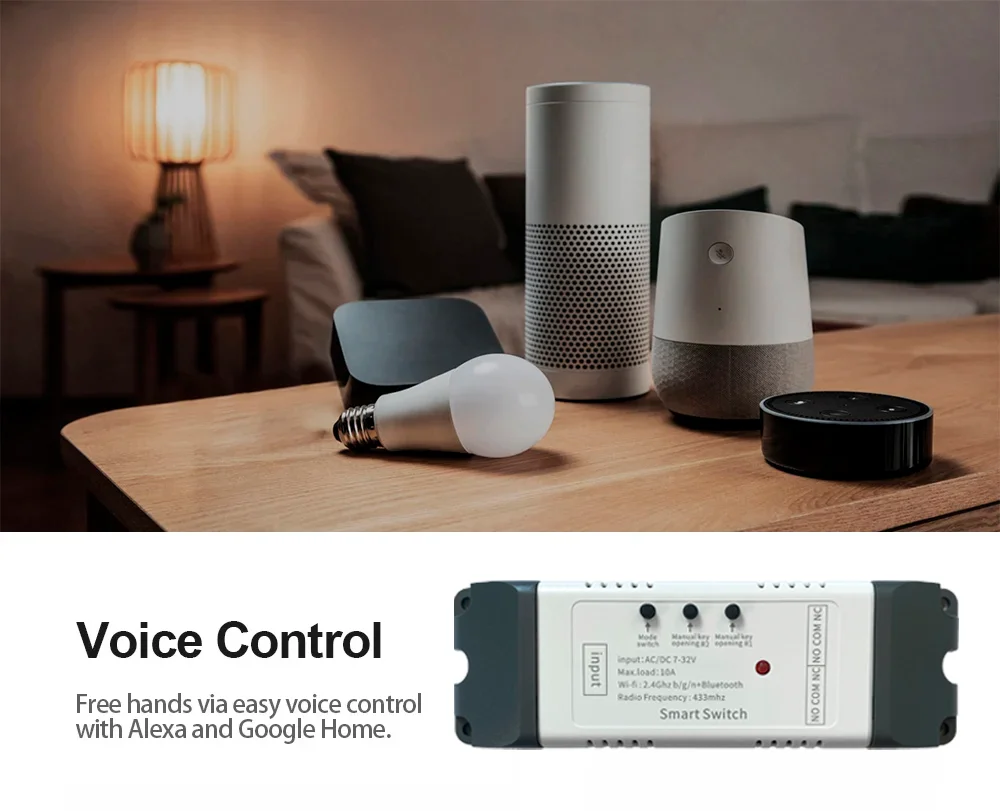 Smart Home WiFi Motor Control Relay – Dual Channel Module for Voice-Controlled Automation