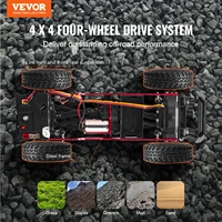 VEVOR Fast RC Cars 3km/h 1/24 Off Road All Terrain 4WD with Full Lighting Remote Control Racing Truck for Adults and Kids Toys 2