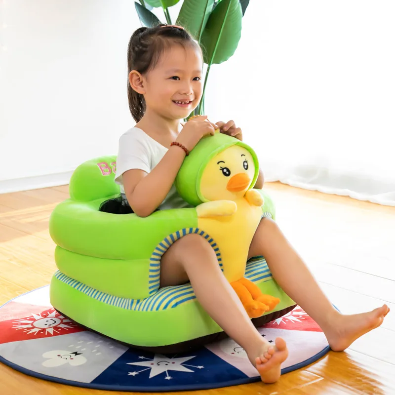 1PC Creative Cute Animals Kids Sofa Seat Baby Learn To Sit On The Sofa Mother And Baby Gift Toys