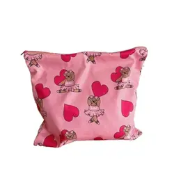 Charming Bear Pattern Cosmetic and Stationery Organizer (Pink Care Bears)