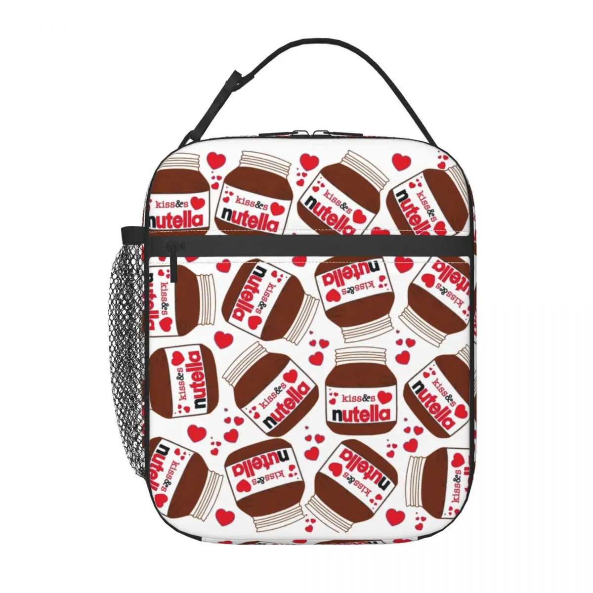 

Италия Nutellas банка Изолированные сумки для обедов для женщин портативный охладитель термальный бенто коробка для детей школы детей