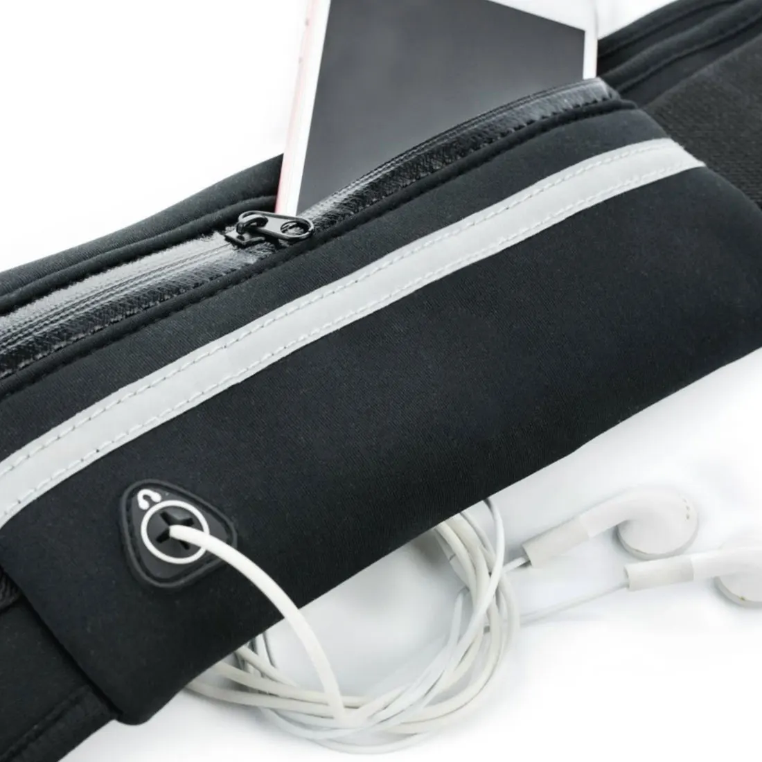 Running Waist Bag Slim Running Sports Belt Fanny Pack Waterproof Waist Pack Pockets for Hiking Cycling Outdoor Stretch Sports Running Belt Unisex