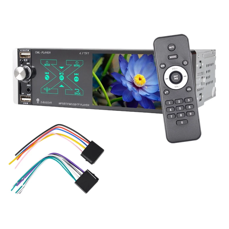 Автомагнитола 1 Din Авторадио стерео аудио RDS 4-дюймовый MP5 видеоплеер USB MP3 TF ISO