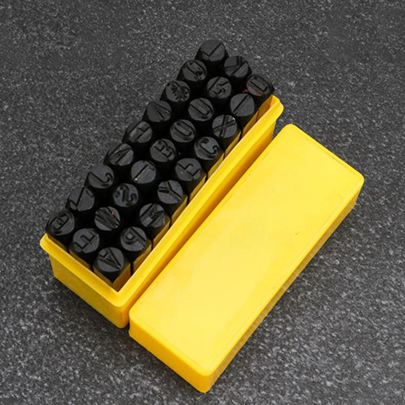 Steel Die Metal Stamping Kit Punch Tool With Vehicle Identification Tag Information Date Plate Number Letter Alphabet 3-8MM metal stamping tool