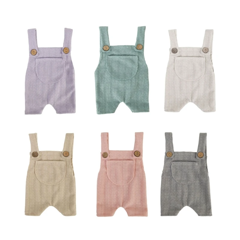 

0-1M Baby Photo Clothes Universal Suspender Romper Infant Photo Costume Props N1HB