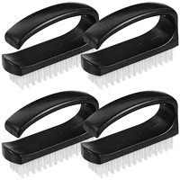4 Pcs Hard Nail Brush Manicure Pedicure Scrubbing Tool Kit Multifunction Tools 1
