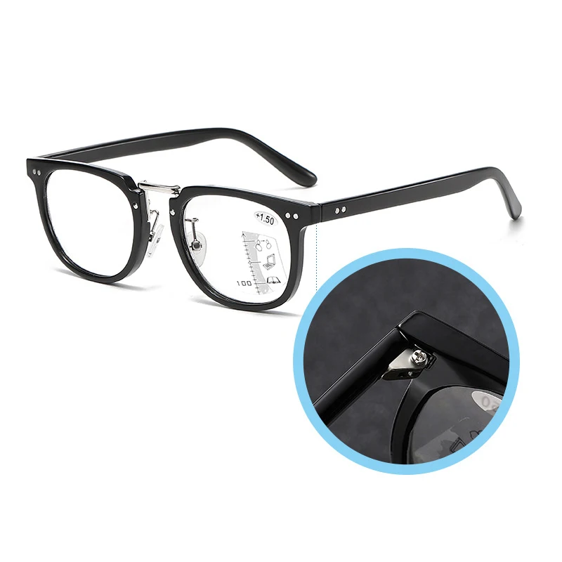 New Photochromism Progressive Multifocal Reading Glasses Men Pilot Presbyopic Glasses Blue Light Computer Grade Glasses 4