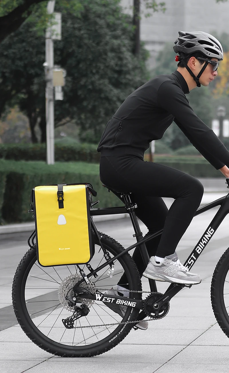 WEST BIKING Водонепроницаемая велосипедная сумка 15 л, дорожная ...