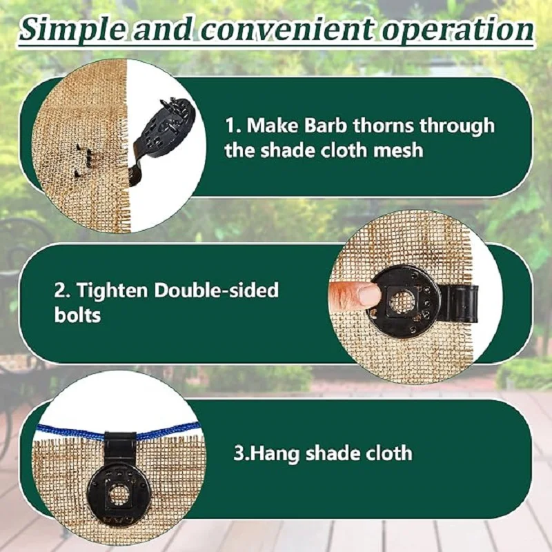 10PCS Plastic Sunshade Net Clip Buckle Garden Netting Cloth Fix Clamp Plants Anti-bird Fence Tent Canopy Shade Cloth Clips
