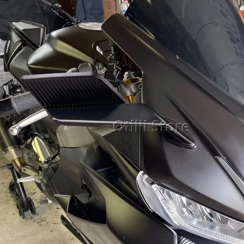 조절 가능한 스텔스 맥스 미러 후방 미러 스텔스 스포츠 윙렛 미러 키트 아프릴리아 RS 660 RSV4 1100 RS660 2020-2024용