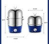Egg Boiler electric Double Layers egg Cooker Multi-function Breakfast maker Stainless Steel Egg Steamer food egg cooking Machine 5