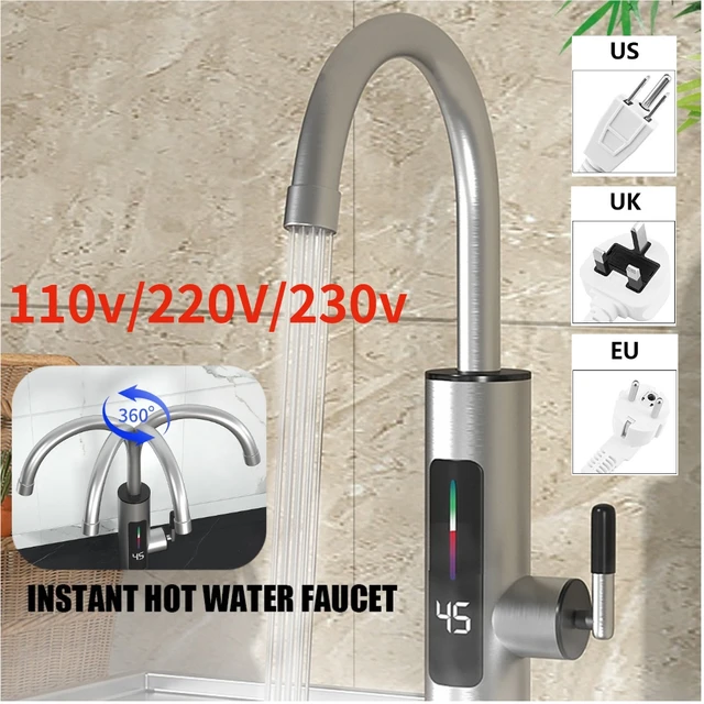 Grifo eléctrico de cocina Grifo de calefacción de agua caliente instantánea-Calentador  de agua eléctrico 220V 2 1 Grifo de cocina-Aliexpress