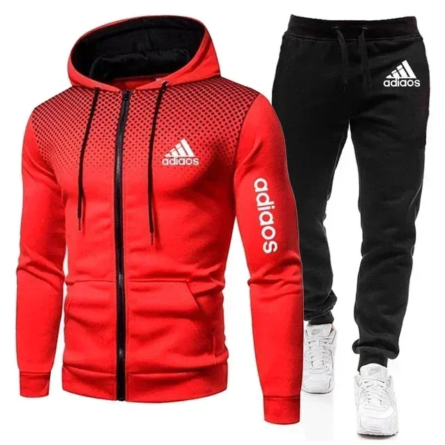 2025 New Men Running Set Sportswear Fashion Men Hoodie Fitness Gym Clothing Jogger Men'Smany sorts of Suit Sports 3