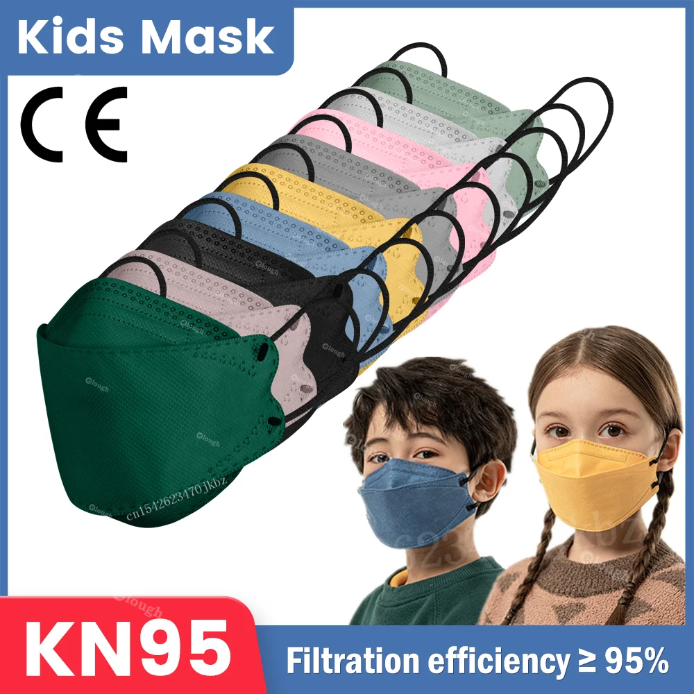 

6-12 Old FFP2 Children Mascarillas FPP2 Niños FFP2 Homologada españa KN95 Certified FFP 2 FP2 FFPP2 Mask 4Ply Fish FFP2MASK Kids