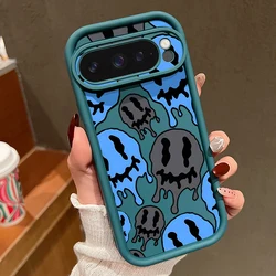 Funny Face Ghost Skeleton Patterned Shockproof Bumper Soft Case Cover - Google Pixel 8 Pro (A834 Blue)