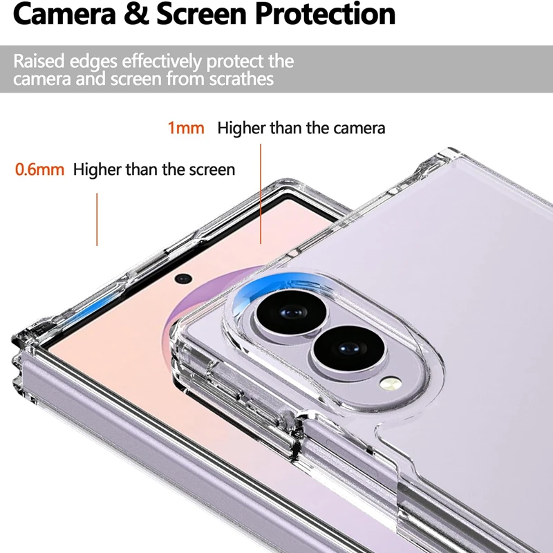 Ultra Thin Shockproof Transparent Phone Case - Slim Hard Cover