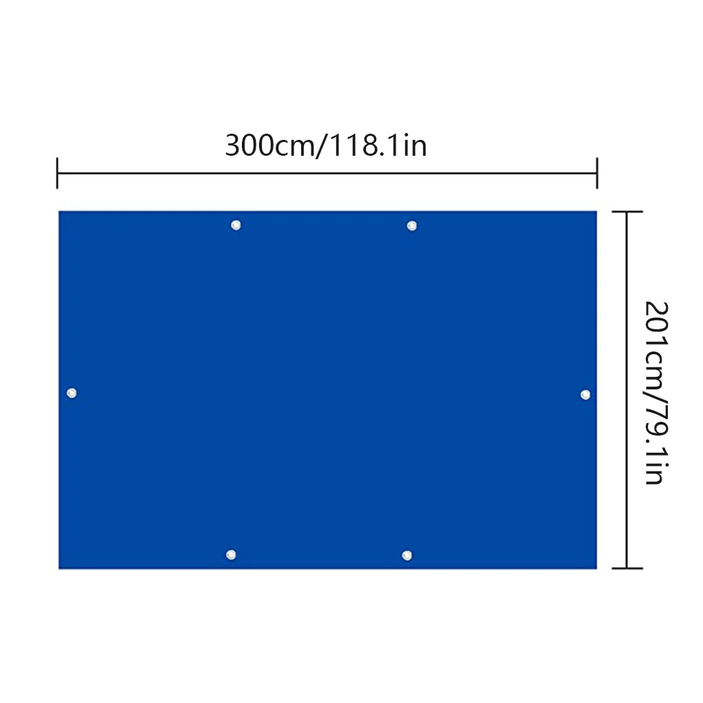 

Swimming Pool Cover Rectangle Ground Pool Protector PVC Waterproof Dust-proof Rain Cloth 221x150cm