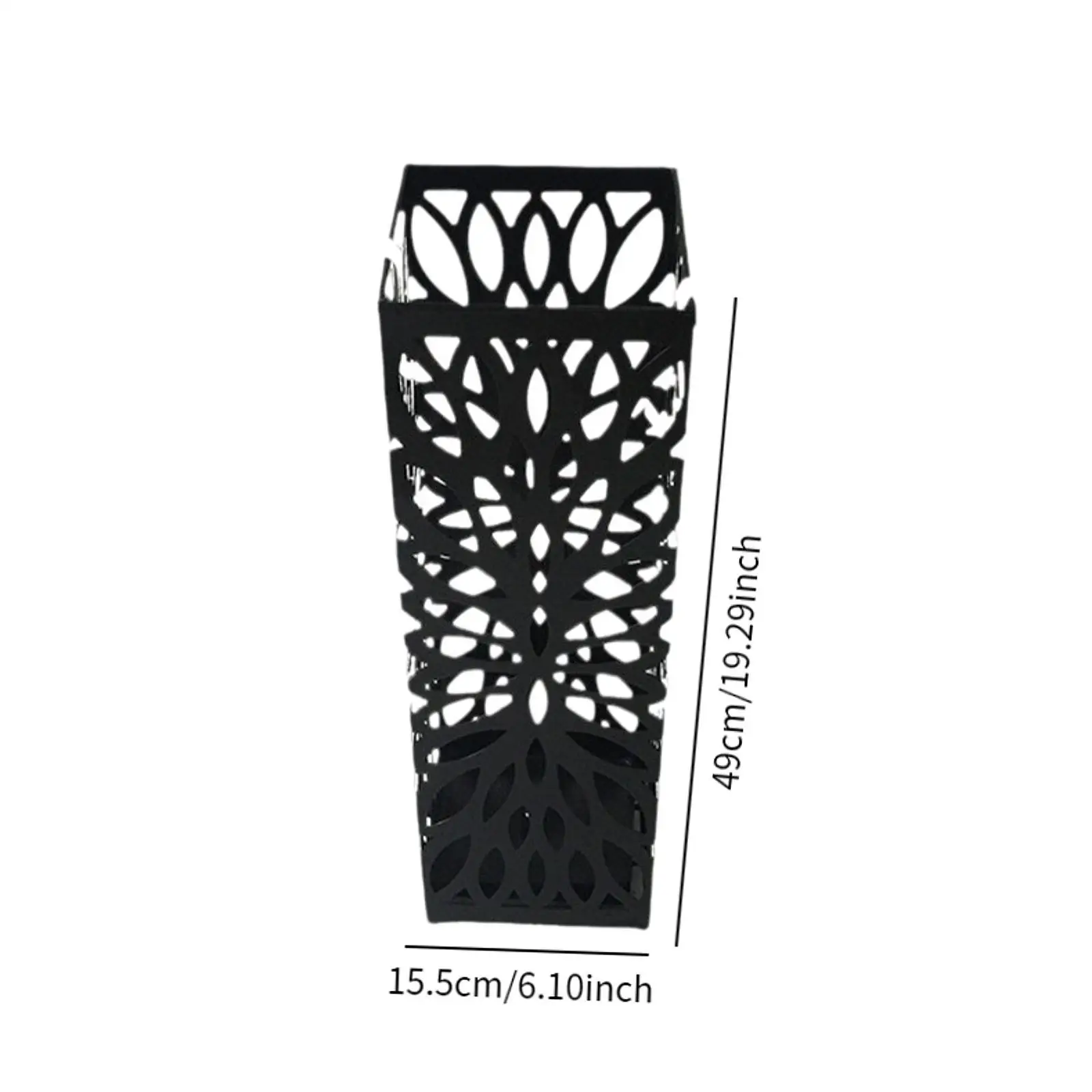 Umbrella Stand Hollow Convenient Square Organizer for Doorway Canes Hallway
