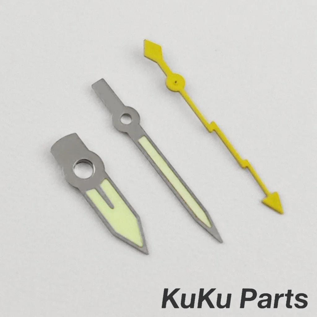 Green Super Luminous Lightning Second Hand for Watches - Precision Needle Pointer Parts
