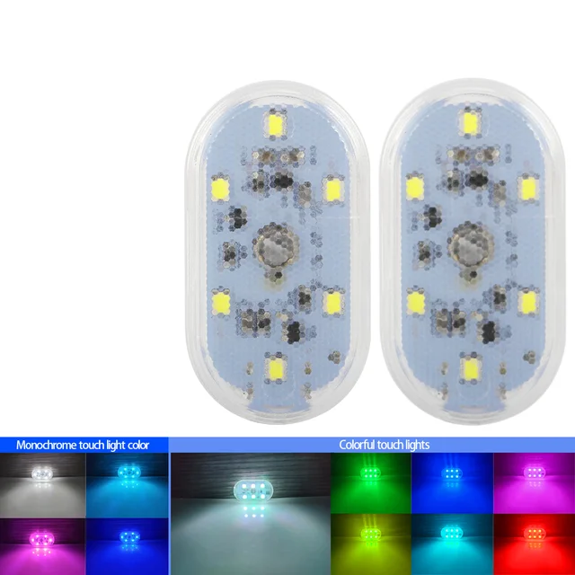 1piece Touch Sensor USB LED Interior Light LED Lamp Car Ceiling Lamp Reading Light Car Decorations Roof Interior Lighting