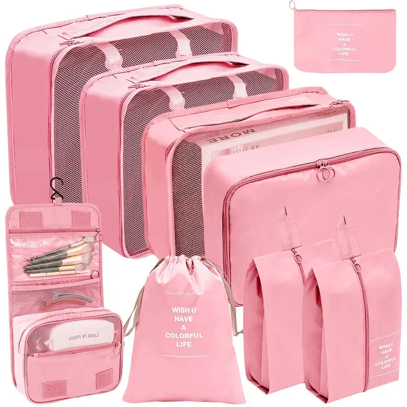Travel Set Shoe Underwear Storage Bag Foldable Washing Portable Cosmetic Digital Box Bundle Organizer Toiletries Clothes Reusabl