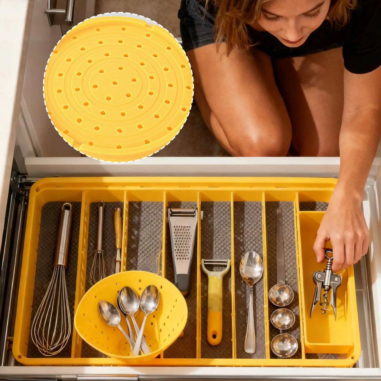 Vegetable Washing Basket Silicone Foldable Kitchen Gadgets Vegetable Wash Basket Fruit Cleaner Bowl For Salad Pasta Noodle Food