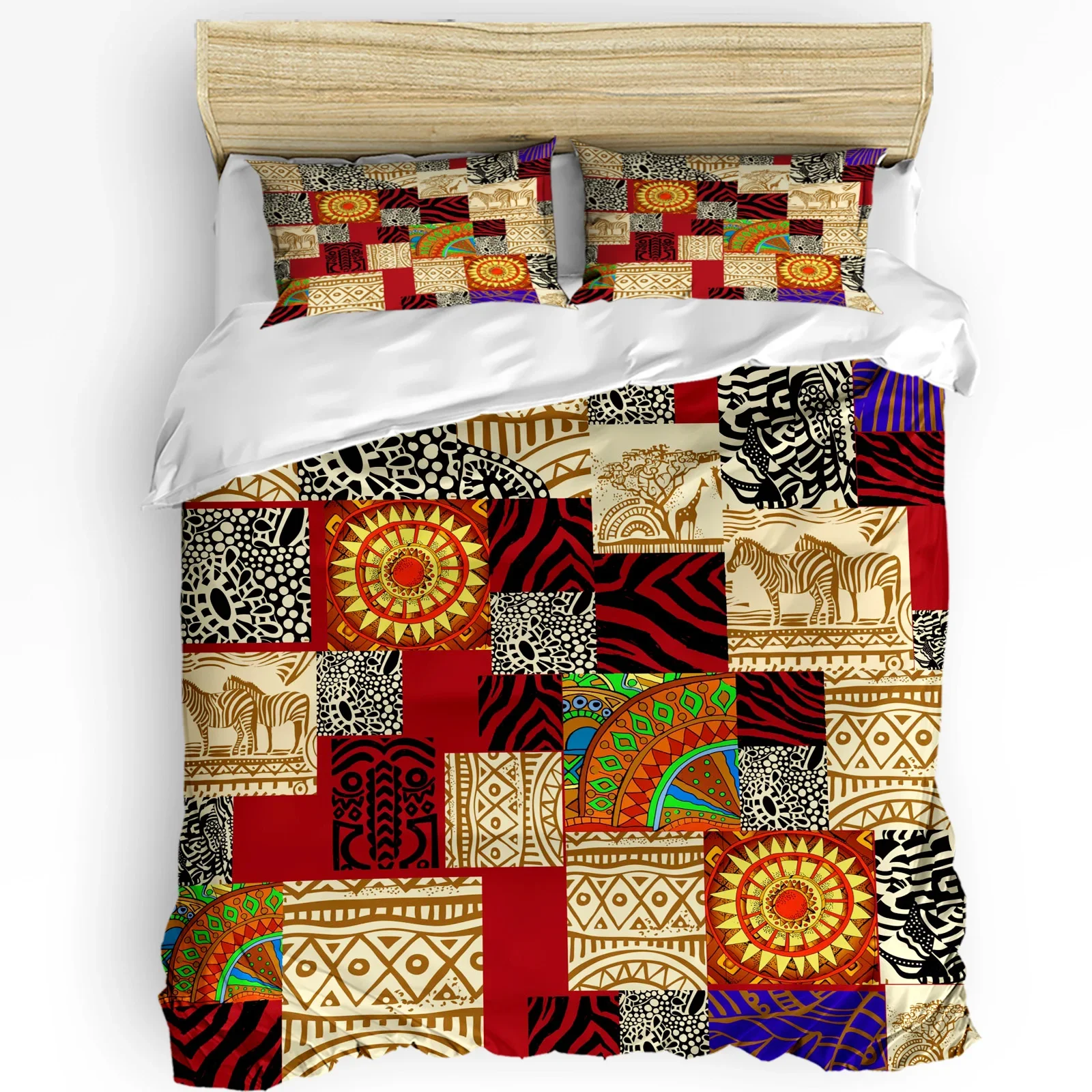 

African Ethnic Style Printed Comfort Duvet Cover Pillow Case Home Textile Quilt Cover Boy Kid Teen Girl Luxury 3pcs Bedding Set