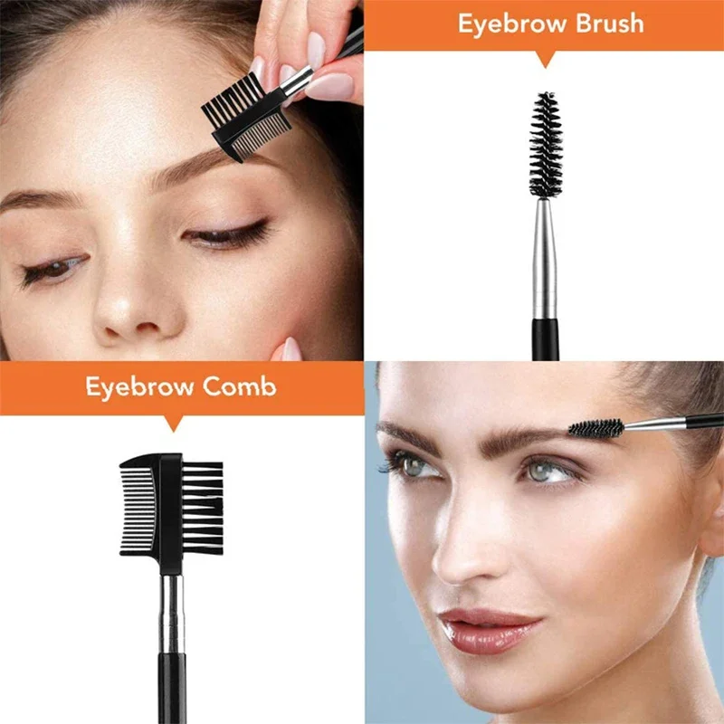 New Eyebrow Trimmer Set Scissors Tweezers Eyebrow Razor Scraping Eyebrow Comb Razor Eyebrow Clip Makeup Tools Sets 2