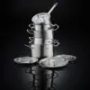 Collection Stainless Steel 8 Piece Set with Metal Lids 4